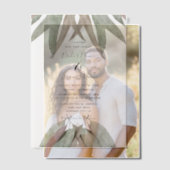 Invitations de mariage Rustique Eucalyptus feuille (Décalage (Couple))