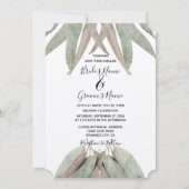 Invitations de mariage Rustique Eucalyptus feuille (Devant)