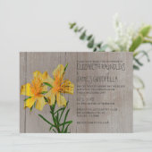 Invitations de mariage rustique Hypericum (Debout devant)