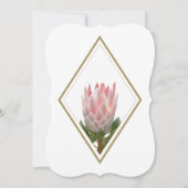 Invitations de mariage Rustique King Protea (Dos)