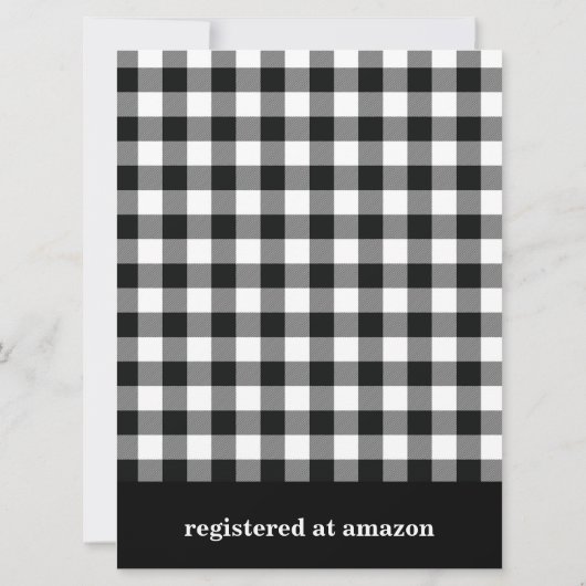 Invitations de mariage rustique noir et bleu pouss (Dos)