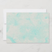 Invitations de mariage Rustique Palm Tree Burlap (Dos)