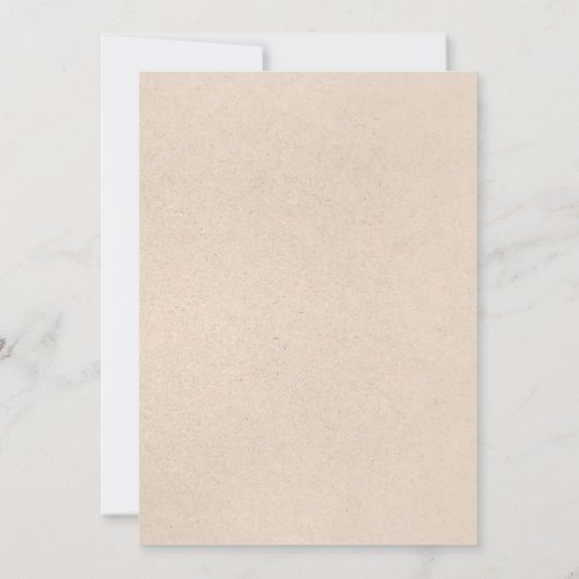 Invitations de mariage rustique vintage (Dos)