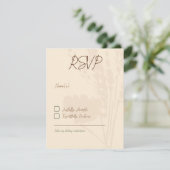 Invitations de mariage rustiques, carte RSVP, Brow (Debout devant)