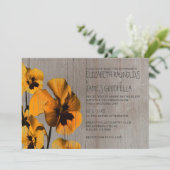 Invitations de mariage rustiques et sansy (Debout devant)