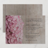 Invitations de mariage rustiques Lilac (Devant / Derrière)