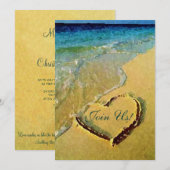 Invitations de mariage salé (Devant / Derrière)