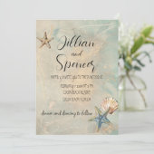 Invitations de mariage Sea Breeze (Debout devant)