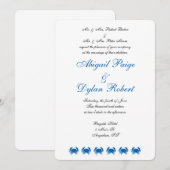 Invitations de mariage "Seashore" (Devant / Derrière)