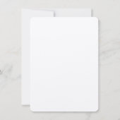 Invitations de mariage SELT WHITE 110lb 6,25 po x (Dos)