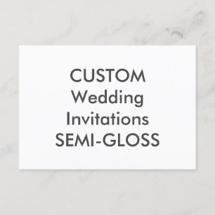 Invitations de mariage SEMI-GLOSS 110 lb 5 po x 3,