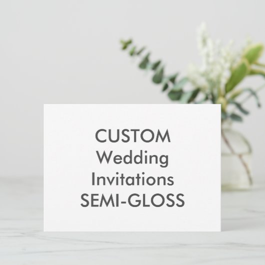 Invitations de mariage SEMI-GLOSS 110 lb 6,25 po x (Debout devant)