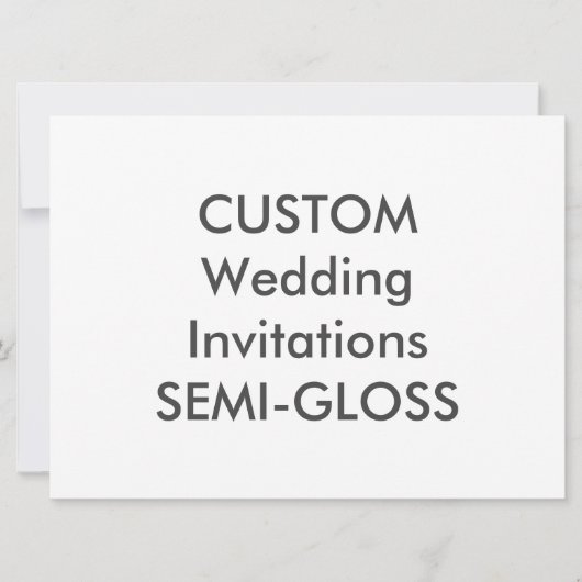 Invitations de mariage SEMI-GLOSS 110 lb 8,75 po x (Devant)