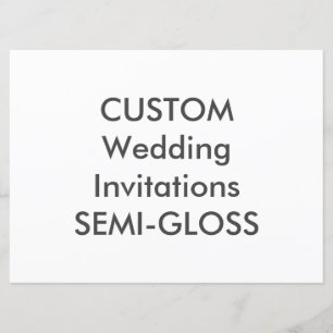 Invitations de mariage SEMI-GLOSS 110 lb 8,75 po x