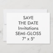 Invitations de mariage SEMI-GLOSS 110lb 7 pouces x (Devant)