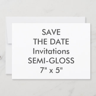 Invitations de mariage SEMI-GLOSS 110lb 7 pouces x