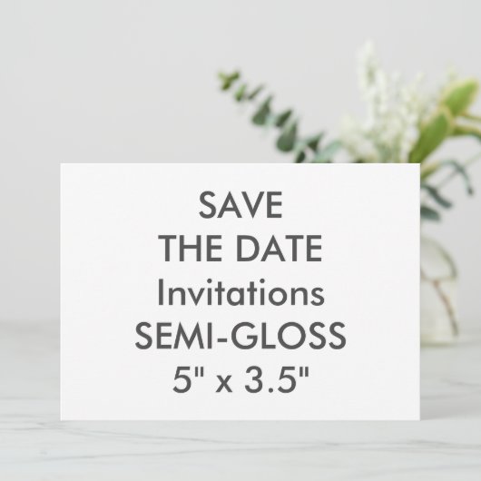 Invitations de mariage SEMI-GLOSS 110lb 7 pouces x (Debout devant)