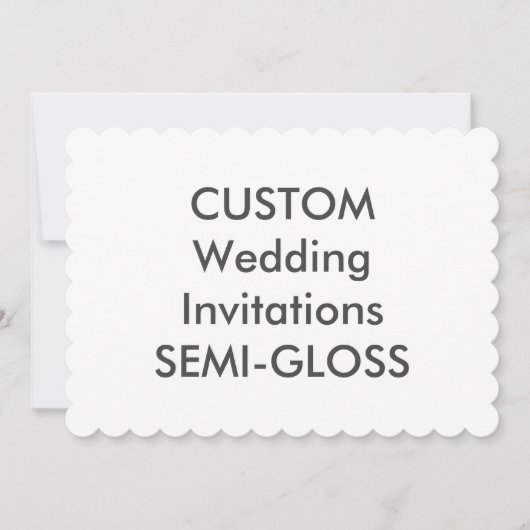 Invitations de mariage SEMI-GLOSS 110lb 7 pouces x (Devant)