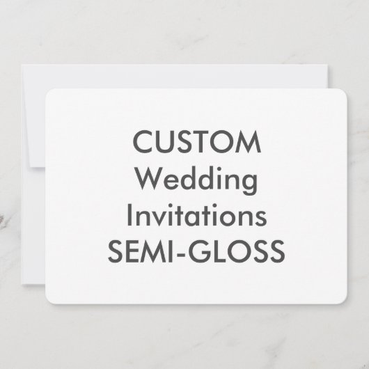Invitations de mariage SEMI-GLOSS 110lb 7 pouces x (Devant)