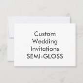 Invitations de mariage SEMI-GLOSS 5" x 3,5" (Devant)