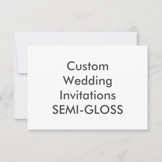 Invitations de mariage SEMI-GLOSS 5" x 3,5" (Devant)
