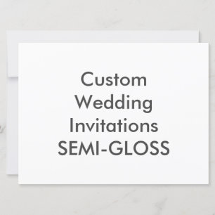 Invitations de mariage SEMI-GLOSS 8,75 po x 6,5 po