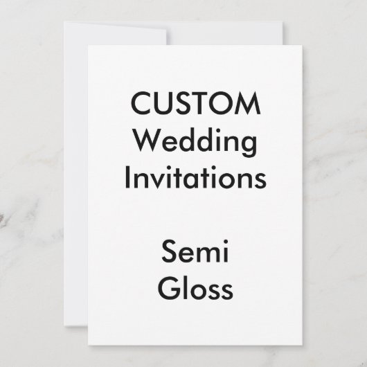 Invitations de mariage SEMI GLOSS personnalisées 5 (Devant)