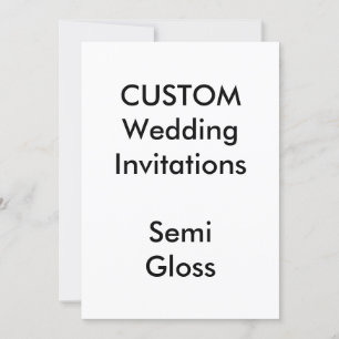 Invitations de mariage SEMI GLOSS personnalisées 5