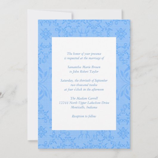 Invitations De Mariage Simplement Chic (Devant)