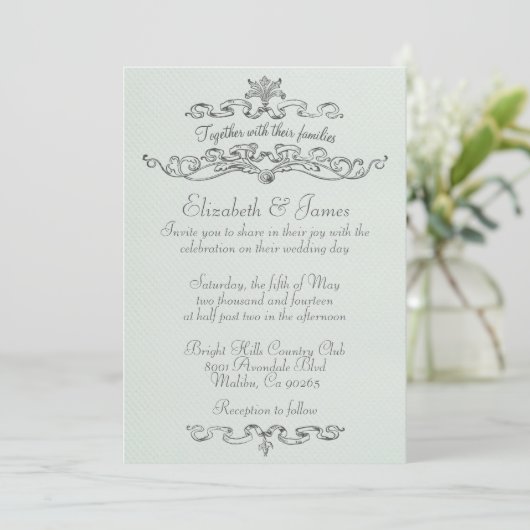 Invitations de mariage simples (Debout devant)