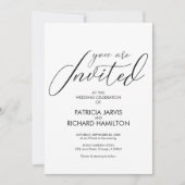 Invitations de mariage simples, élégantes et sophi (Devant)