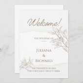 Invitations de mariage simples et belles (Devant / Derrière)