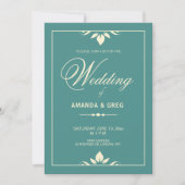Invitations de mariage simples et élégantes (Devant)