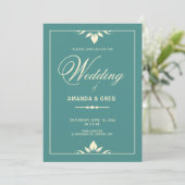 Invitations de mariage simples et élégantes (Debout devant)