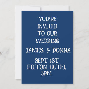 INVITATIONS DE MARIAGE SIMPLES ET ÉLÉGANTES MARION