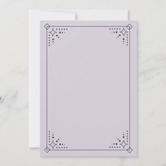 Invitations de mariage Stardust (Dos)