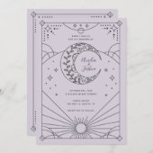 Invitations de mariage Stardust (Devant / Derrière)