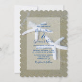 Invitations de mariage Starfish Beach (Devant)
