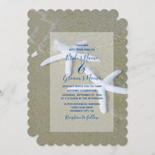 Invitations de mariage Starfish Beach
