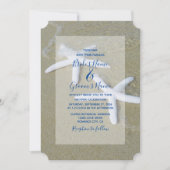Invitations de mariage Starfish Beach (Devant)