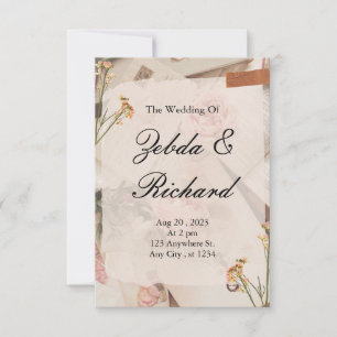 Invitations de mariage stationnaires.