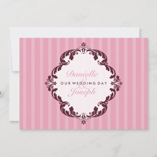 INVITATIONS DE MARIAGE STYLISH :: luxueux luxe 2 (Devant)
