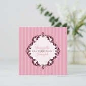 INVITATIONS DE MARIAGE STYLISH :: luxueux luxe 2 (Debout devant)