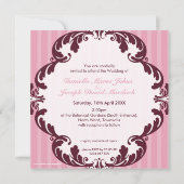 INVITATIONS DE MARIAGE STYLISH :: luxueux luxe 2 (Dos)