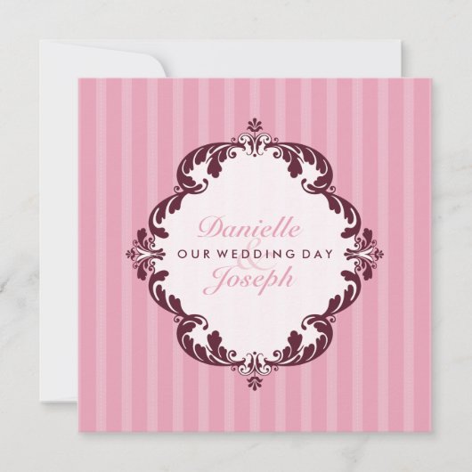 INVITATIONS DE MARIAGE STYLISH :: luxueux luxe 2 (Devant)