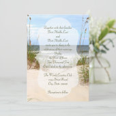 Invitations de mariage sur la plage (Debout devant)