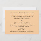 Invitations de mariage sur la plage (Dos)