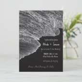 Invitations de mariage sur la plage de sable (Debout devant)