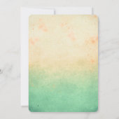 Invitations de mariage sur la plage Ombre - couleu (Dos)