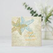 Invitations de mariage sur la plage/sable blanc (Debout devant)